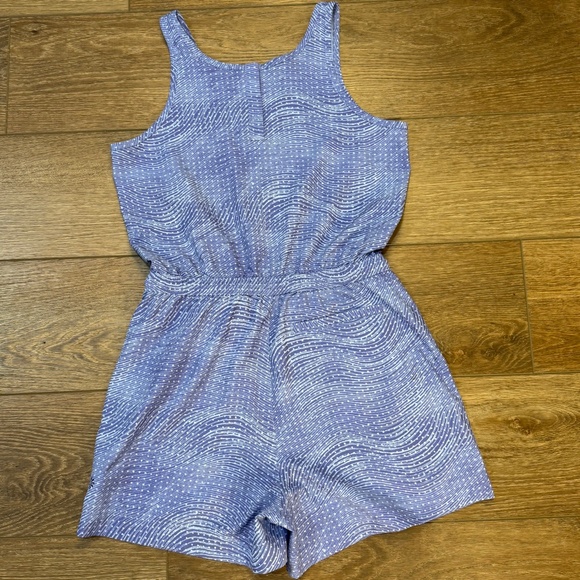 Athleta Girls Play More Romper, Blue Wave, Sleeveless Size XL (14), Summer - Picture 11 of 16